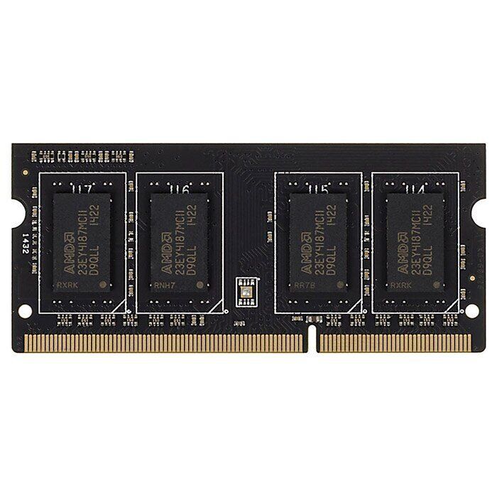 

Оперативная память AMD 8GB DDR3 SO-DIMM PC3-12800 (R538G1601S2S-UO), ОЗУ DDR3-1600 8GB PC-12800 AMD R538G1601S2S-UO (SODIMM) (oem)