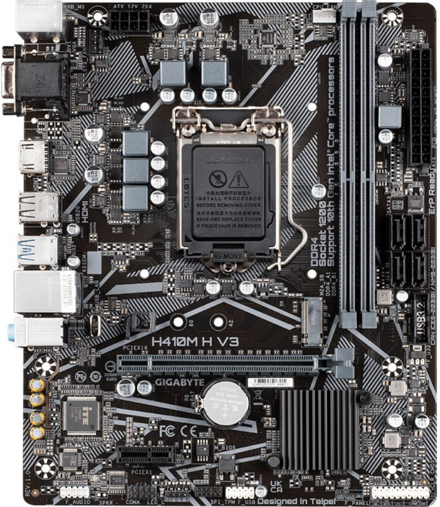 

Материнская плата Gigabyte H410M H V3, Материнская плата Gigabyte H410M H V3 (rev. 1.0)