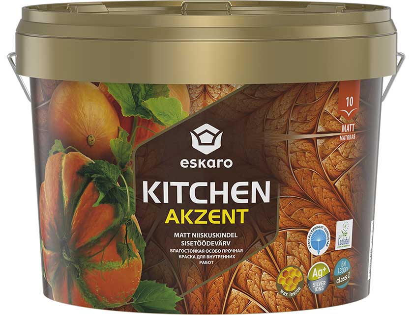 

Краска Eskaro Akzent Kitchen 9 л, Akzent Kitchen 9 л
