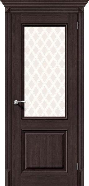 

Дверь межкомнатная el'Porta Эко Классико-33 70x200 Wenge Veralinga/White Crystal, Эко Классико-33 70x200