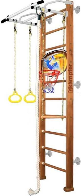 

Шведская стенка Kampfer Helena Wall Basketball Shield №2 Ореховый Стандарт турник ореховый/белый антик