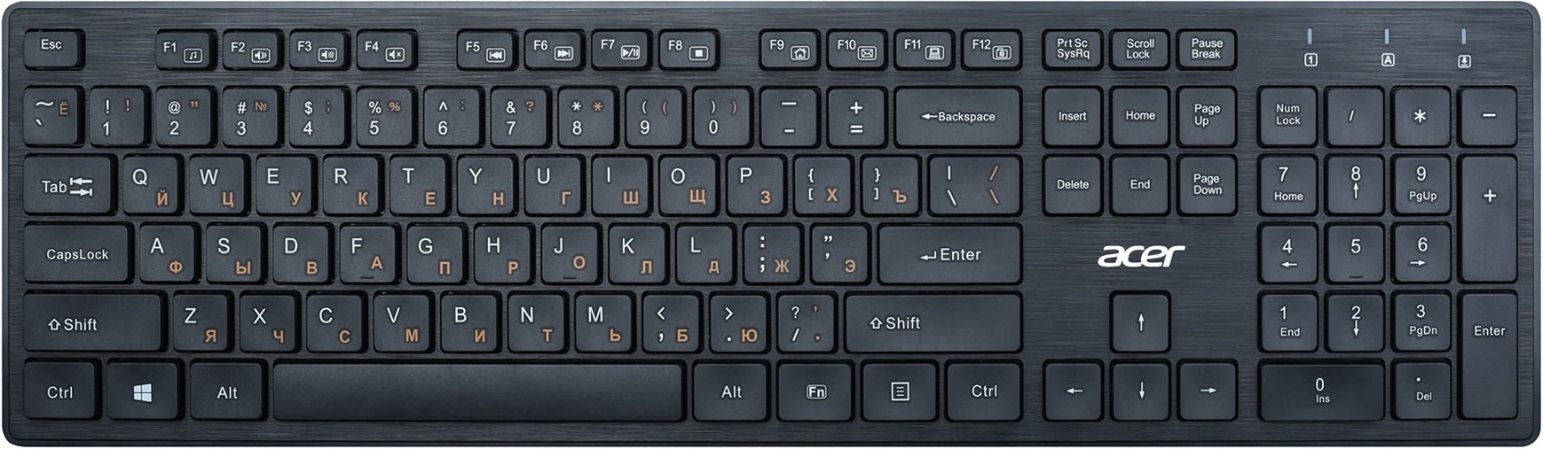 

Клавиатура Acer OKW122 черный (ZL.KBDEE.00C)