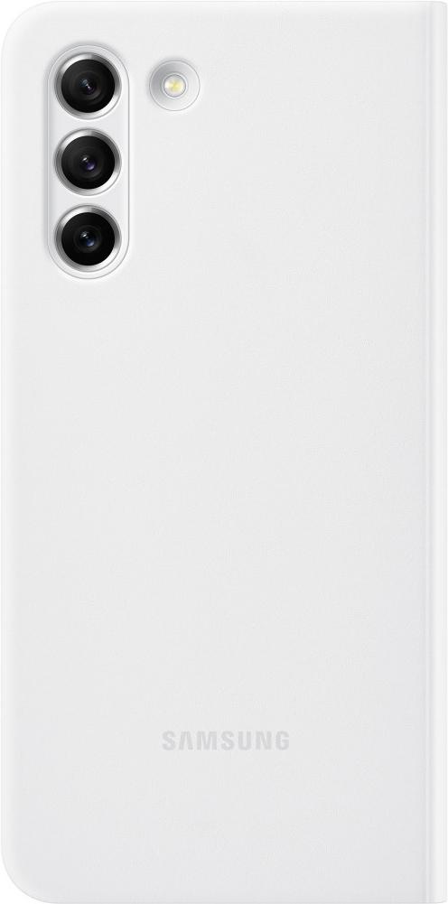 

Чехол для телефона Samsung Smart Clear View Cover S21 FE White [EF-ZG990CWEGRU], Smart Clear View Cover S21 FE