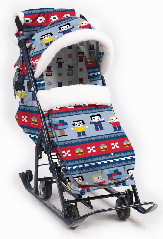 

Санки-коляска Nika НД7-5/4 лего, Санки Nika НД7-5/4 лего
