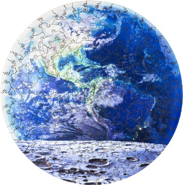 

Пазл деревянный Woodary Moon 300мм (3158)