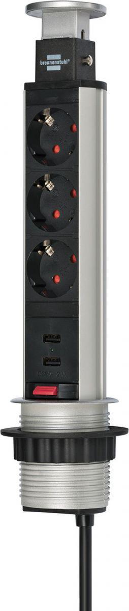 

Удлинитель Brennenstuhl Alu-Tischstedo 3 Sockets 2m [1396200013], Alu-Tischstedo 3 Sockets 2m