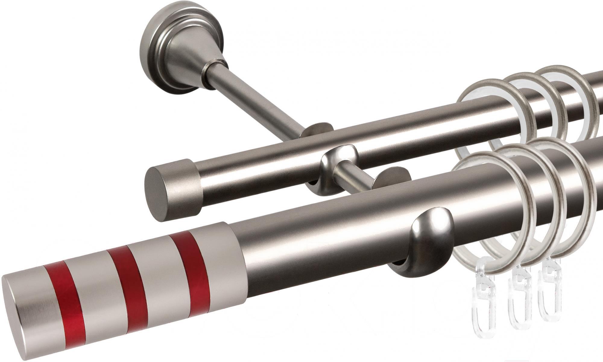 

Карниз АС ФОРОС Grace D25Г/16Г + наконечники Тристан красный 3м сатин