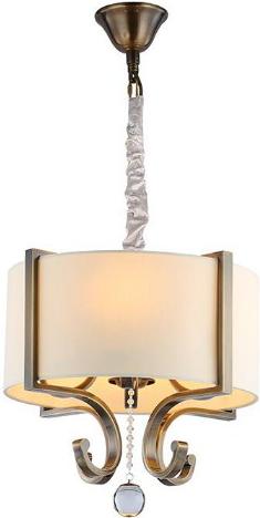 

Подвесная люстра NEWPORT D40*H44/145 см Е14 4*60W Black brass Clear crystal Shade beige [31304/S B/C], Подвесная люстра NEWPORT D40*H44/145 см Е14 4*60W 31304/S B/C Black brass Clear crystal Shade beige