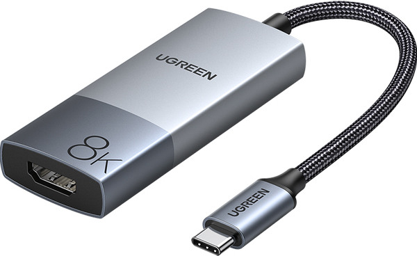 

Видео конвертер UGREEN CM491-50338; USB-C to HDMI (8K@60Hz), без PD