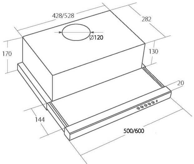 

Вытяжка Akpo Light Glass 50 WK-7 черный, Light Glass 50 WK-7