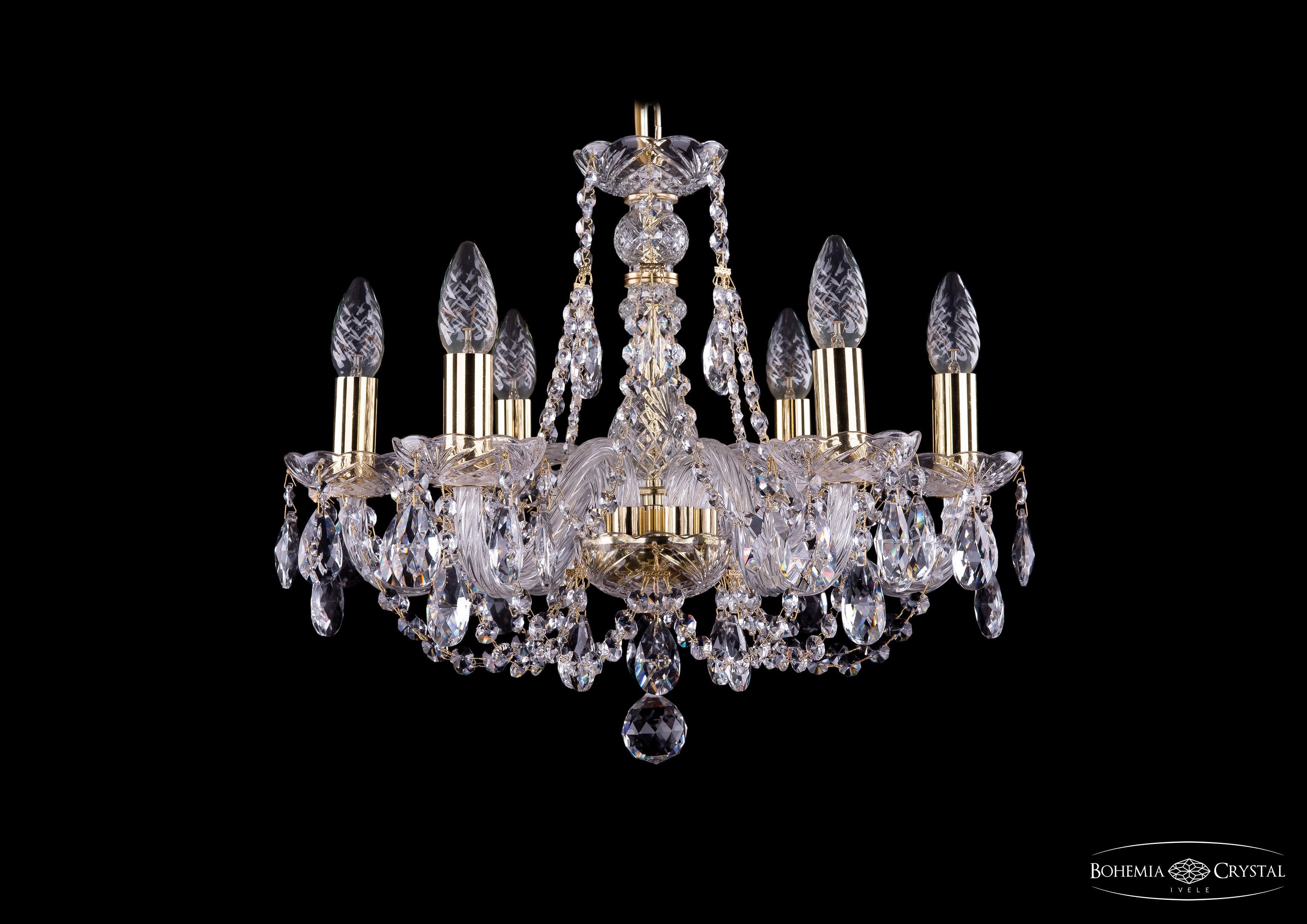 

Подвесная люстра Bohemia Ivele Crystal 1406/6/160/G