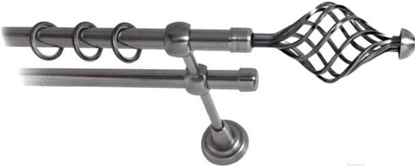 

Карниз Lm Decor Вираж 098 2р гладкий 2м антрацит, Вираж 098 2р гладкий 16мм 2.0м