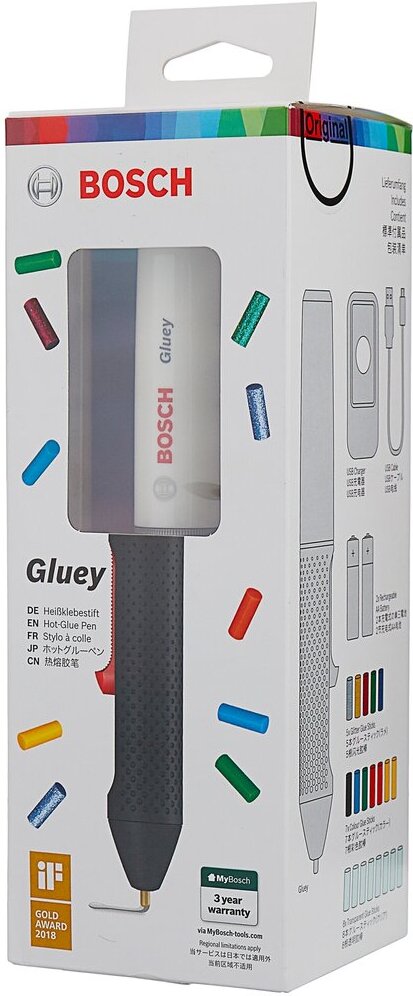 

Клеевой пистолет Bosch Gluey Lagoon Blue (0.603.2A2.104), Термоклеевой пистолет Bosch Gluey Lagoon Blue 0.603.2A2.104