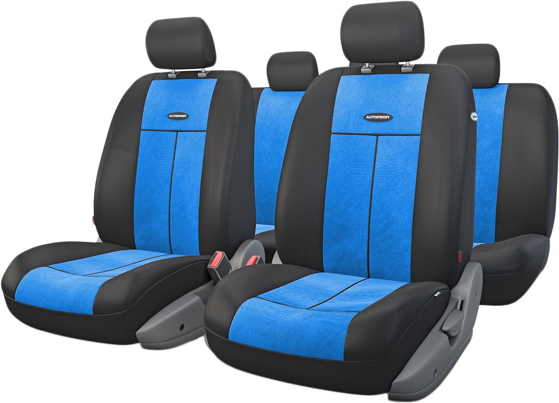 

Чехол на сиденье Autoprofi TT-902V BK/BL чёрный/синий, TT-902V BK/BL