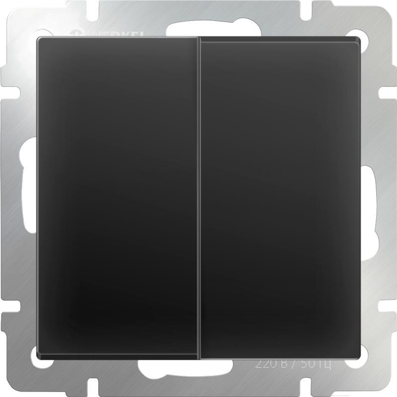 

Выключатель Werkel WL08-SW-2G черный матовый [a029873], WL08-SW-2G