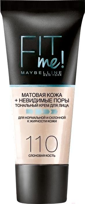

Тональные средства и пудры Maybelline New York Тональный крем Fit Me 110 слоновая кость, Тональный крем Fit Me 110