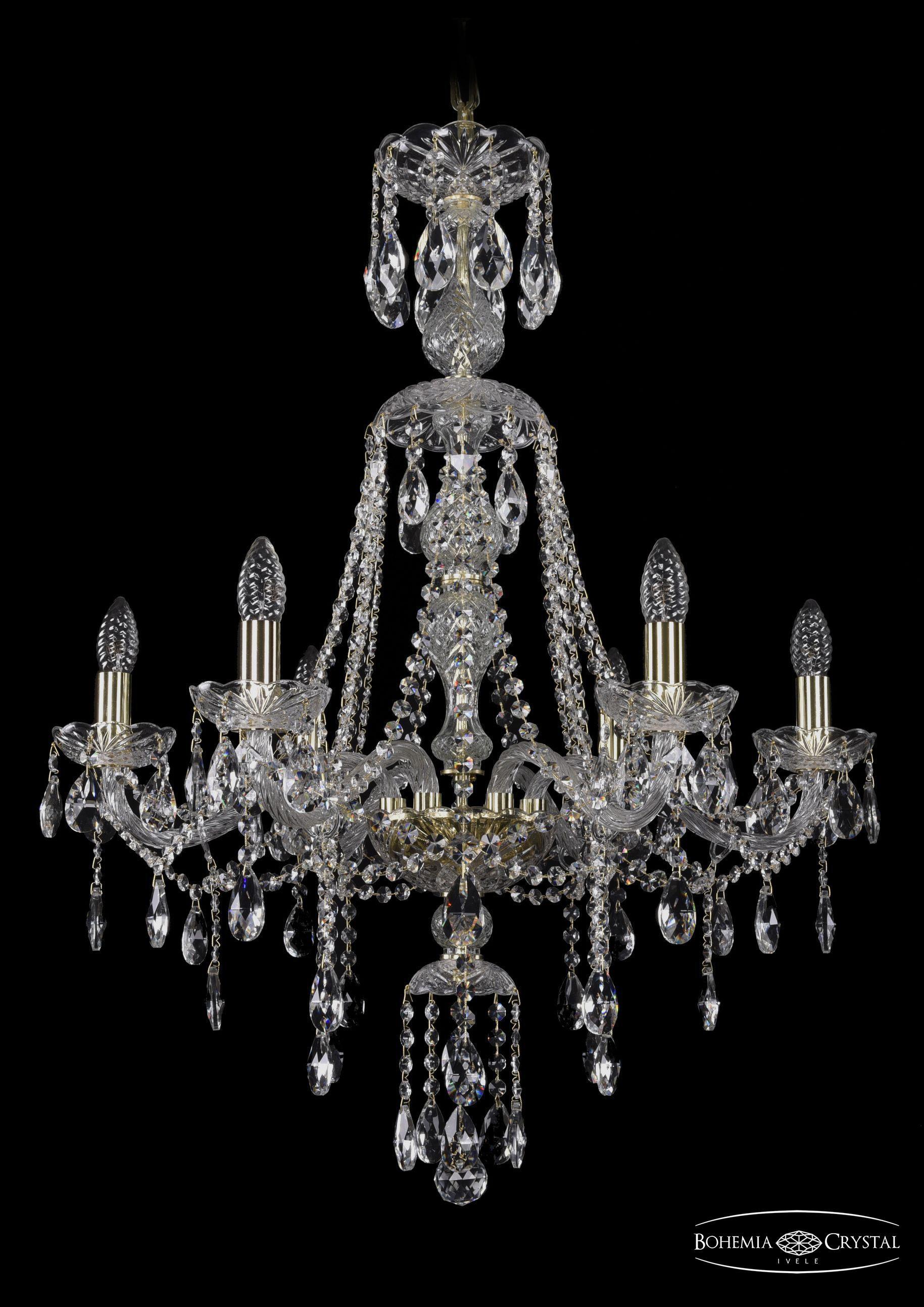 

Подвесная люстра Bohemia Ivele Crystal 1415/6/220/XL-86/G