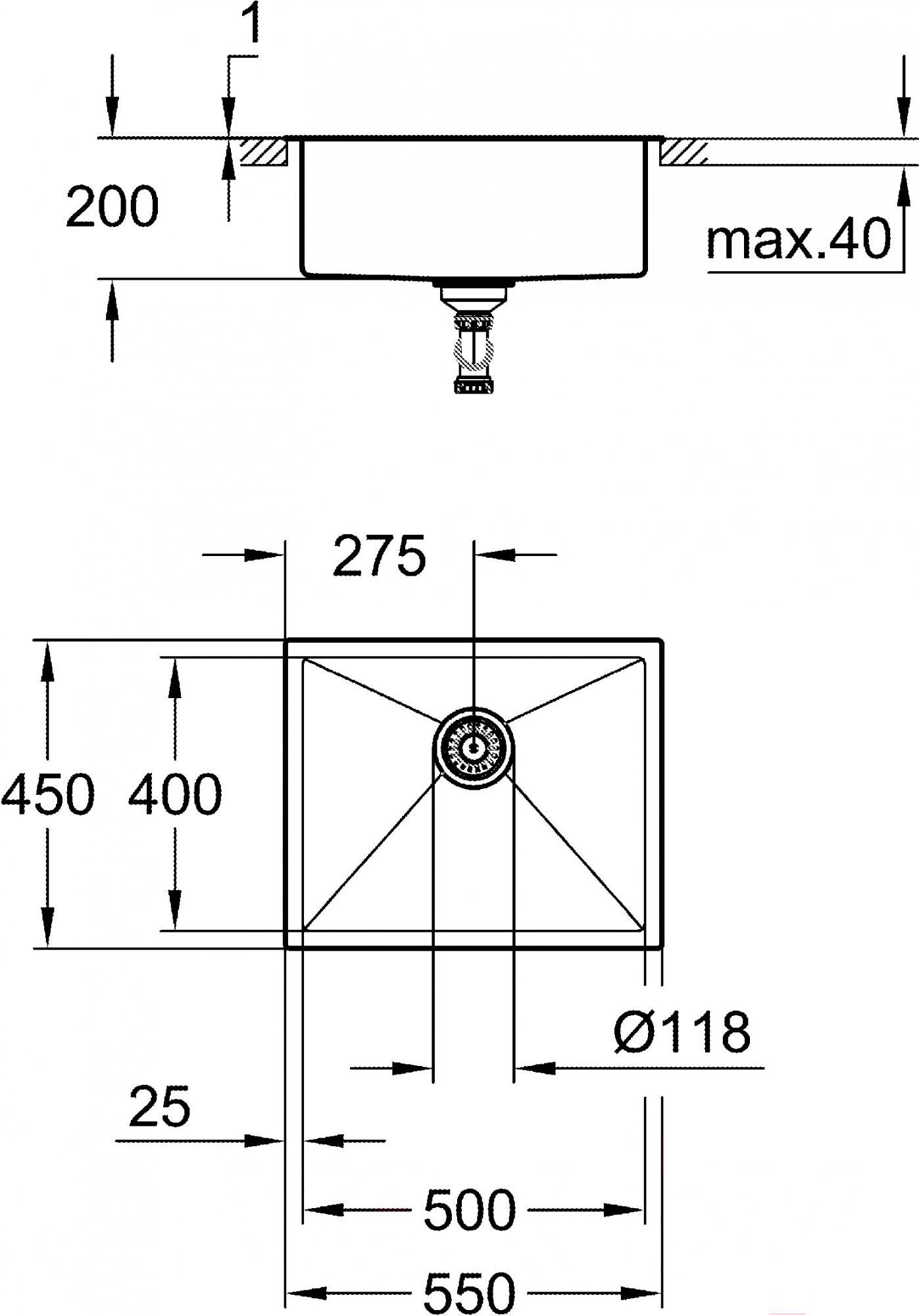 

Кухонная мойка Grohe K700, K700