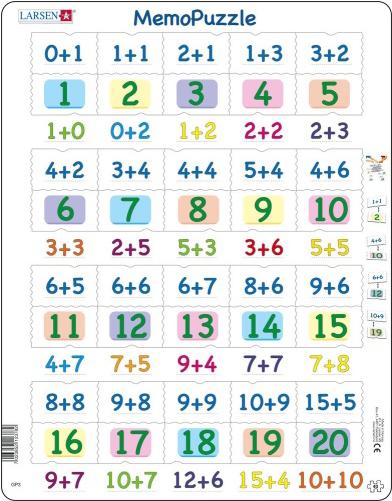 

Пазл Larsen Сложение 0-20 [GP3], Сложение 0-20