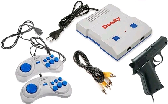 

Игровая приставка Dendy Junior 300 игр, световой пистолет