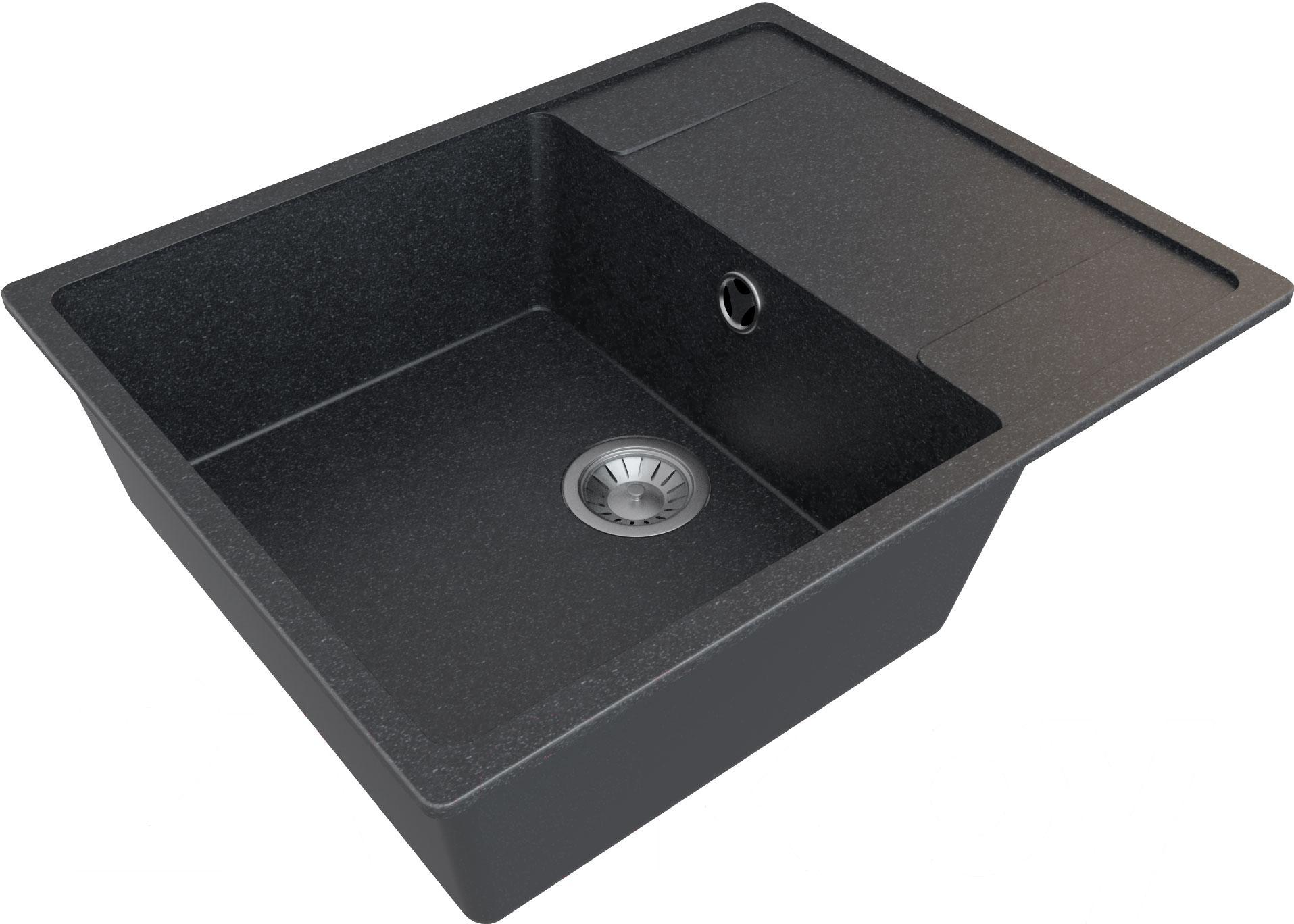 

Кухонная мойка Гамма Гранит Granite-12 черный, Гранит Granite-12