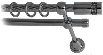 

Карниз Lm Decor Имидж 116 2р витой 1.8м антрацит, Имидж 116 2р витой 16мм 1.8м