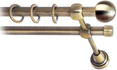 

Карниз Lm Decor Шар малый 124 2р гладкий 3.6м антик, Карниз Lm Decor Шар малый 124 2р гладкий 16мм 3.6м антик