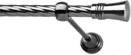 

Карниз Lm Decor Гиро 071 1р витой 1.8м антрацит, Гиро 071 1р витой 16мм 1.8м