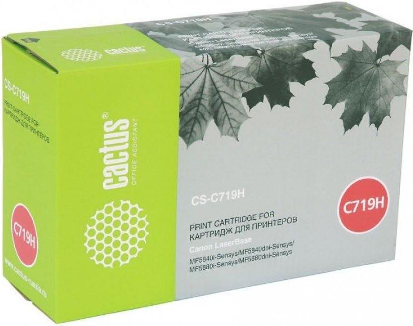 

Картридж Cactus CS-C719HR Canon MF5840/MF5880/LBP6300i/6650i Black, CS-C719HR Canon MF5840/MF5880/LBP6300i/6650i