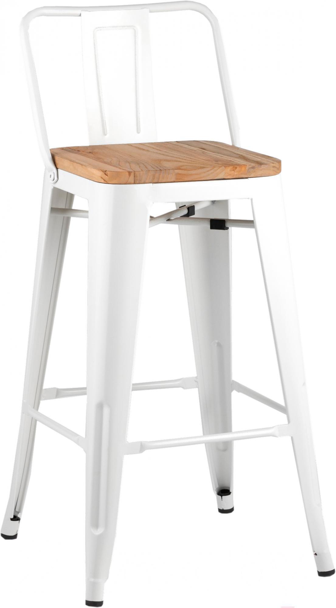 

Барный стул Stool Group Tolix wood со спинкой белый глянцевый [YD-H765E-W LG-02], Барный стул Stool Group Tolix wood со спинкой YD-H765E-W LG-02 белый глянцевый