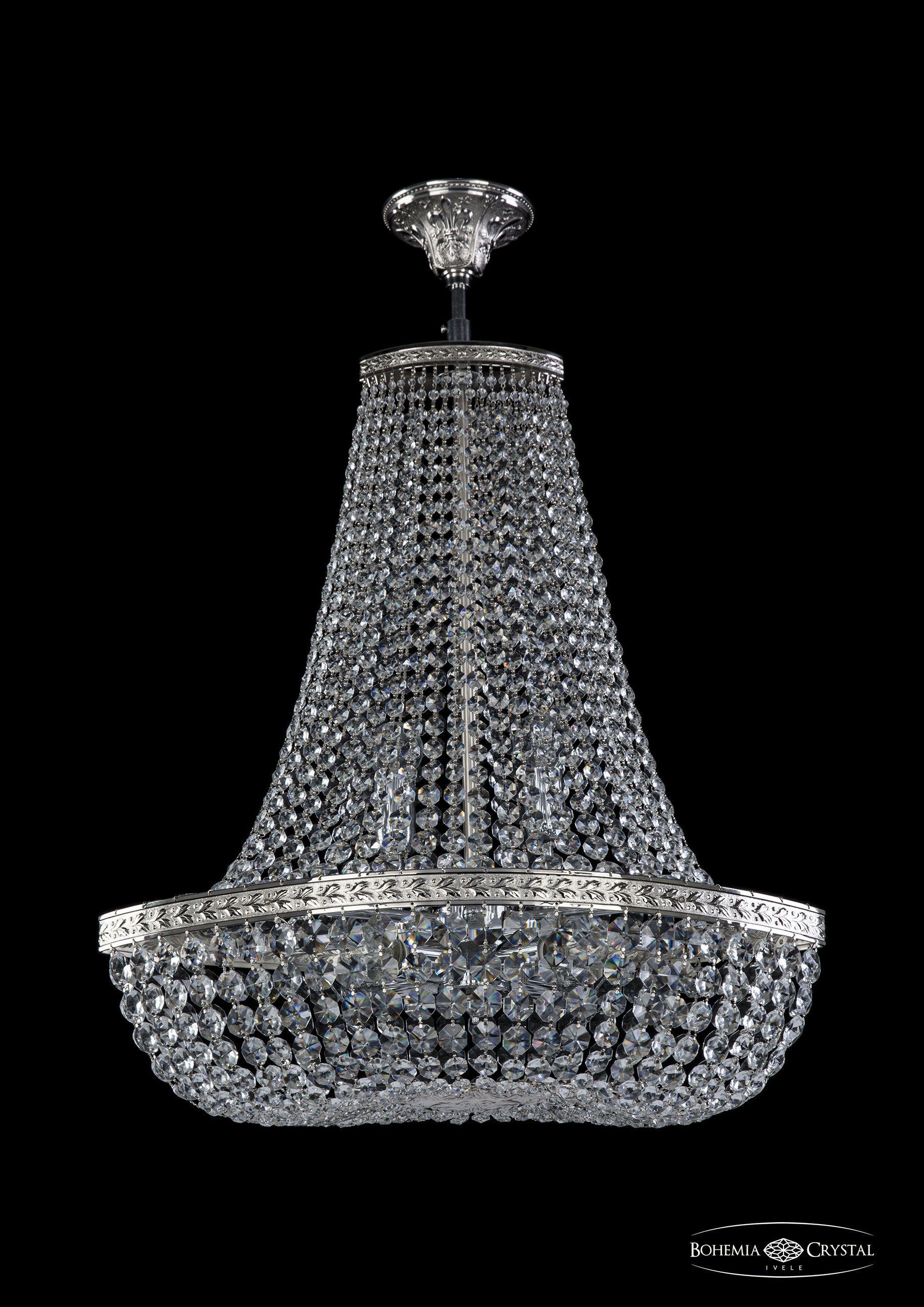 

Люстра на штанге Bohemia Ivele Crystal 19113/H2/55IV Ni