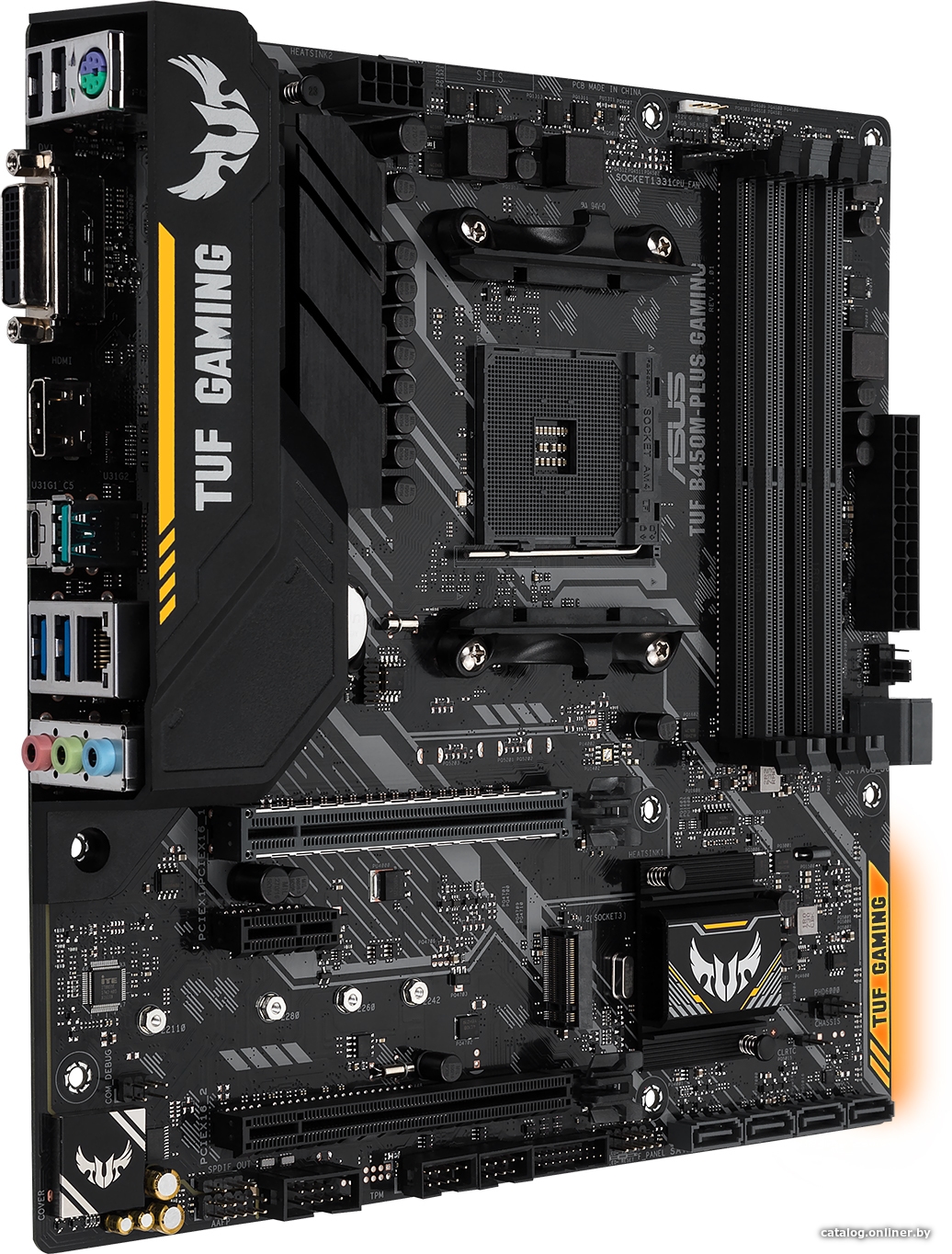

Материнская плата ASUS TUF B450M-PLUS GAMING [90MB0YQ0-M0EAY0], TUF B450M-PLUS GAMING