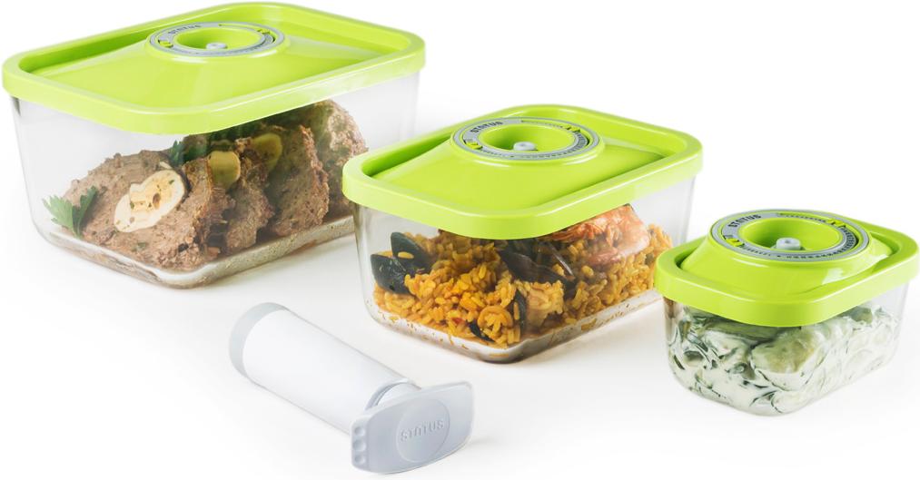 

Контейнер Status VAC-Glass-Set Green