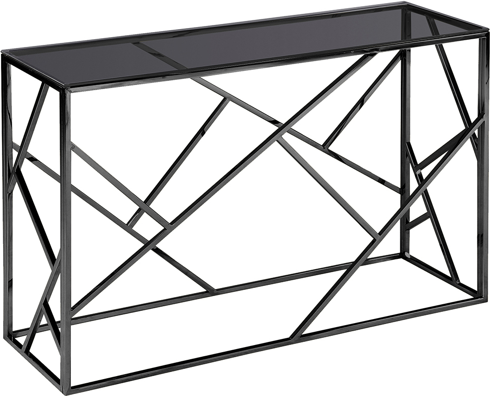 

Консоль Stool Group Арт деко smoke/тёмный хром [ECST-015-BG-SK (115x30)], Стол консольный Stool Group Арт деко ECST-015-BG-SK (115x30) smoke/тёмный хром