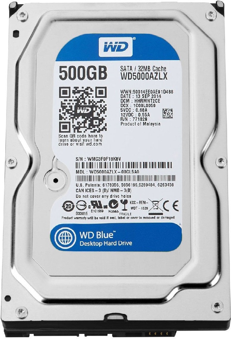 

Жесткий диск WD Blue 500GB [WD5000AZLX], Жёсткий диск WD 500GB WD5000AZLX
