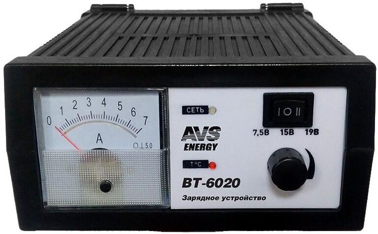 

Зарядное устройство для аккумулятора AVS Energy BT-6020 (7A) / A78867S, Пуско-зарядное устройство AVS Energy BT-6020 (7A) A78867S