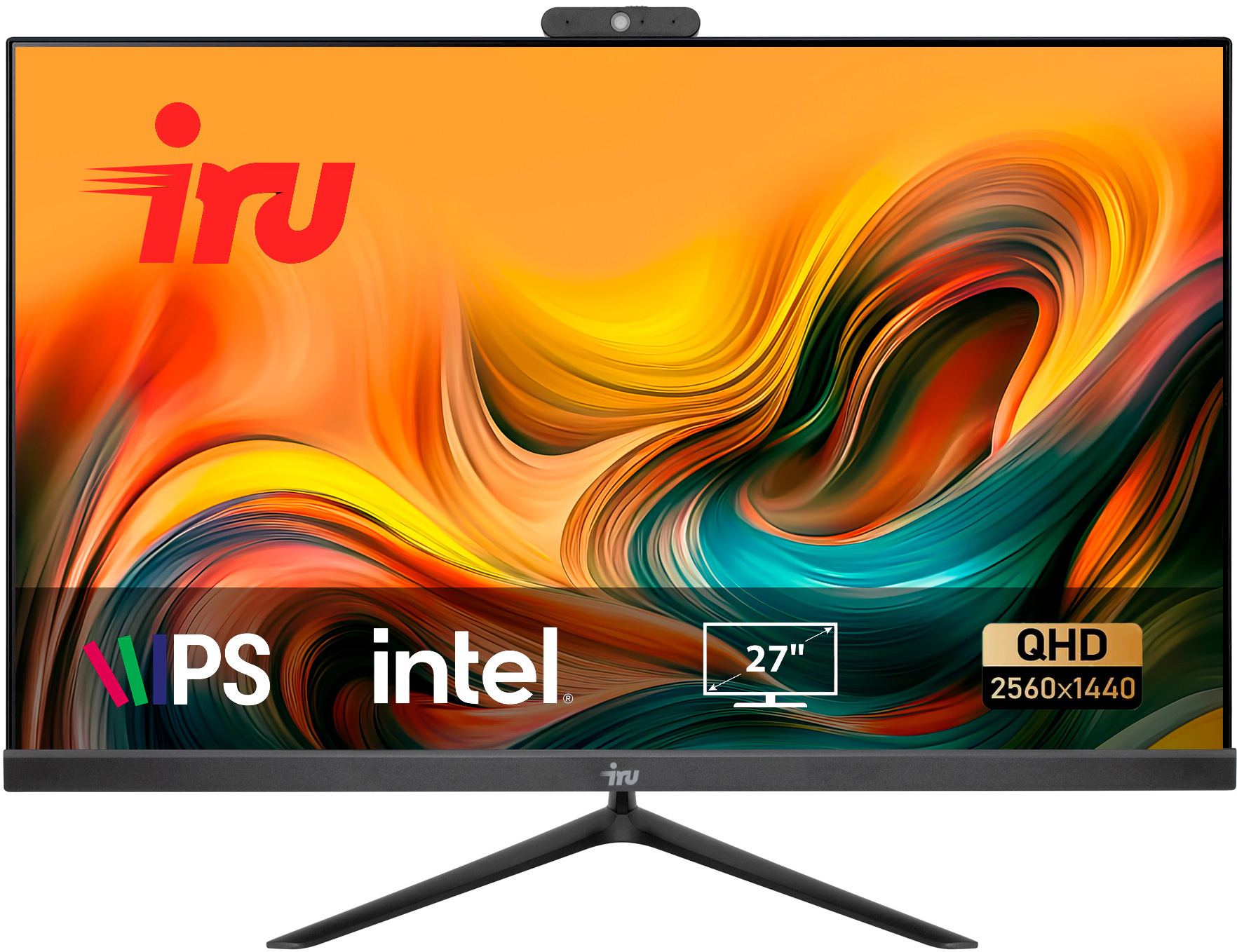 

Моноблок IRU Office 27IH5P2K 27 QHD i5 11400 черный (1865034)