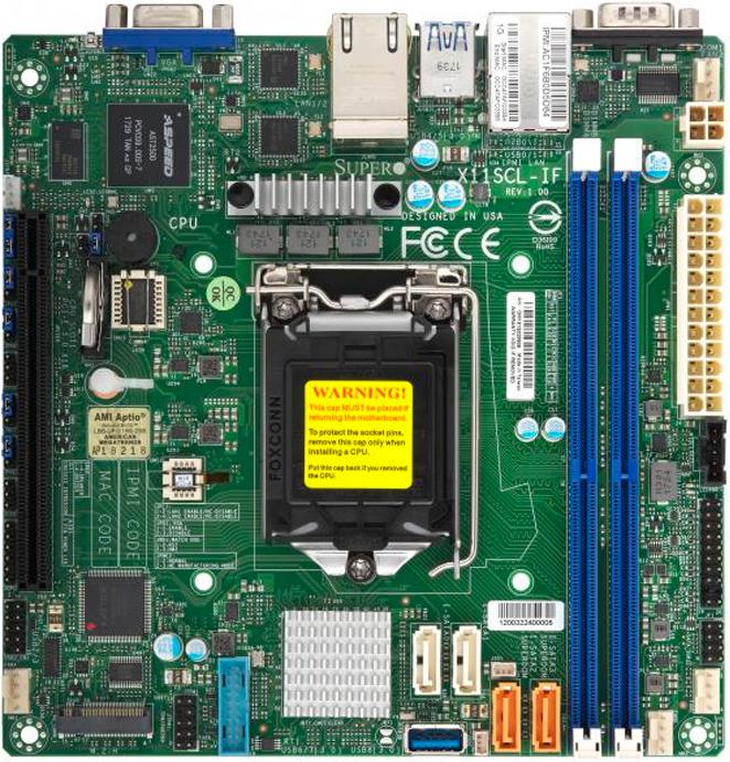 

Материнская плата Supermicro MBD-X11SCL-IF-O, MBD-X11SCL-IF-O