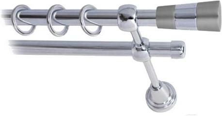 

Карниз Lm Decor Волео 074 2р гладкий 3.2м хром, Волео 074 2р гладкий 16мм 3.2м