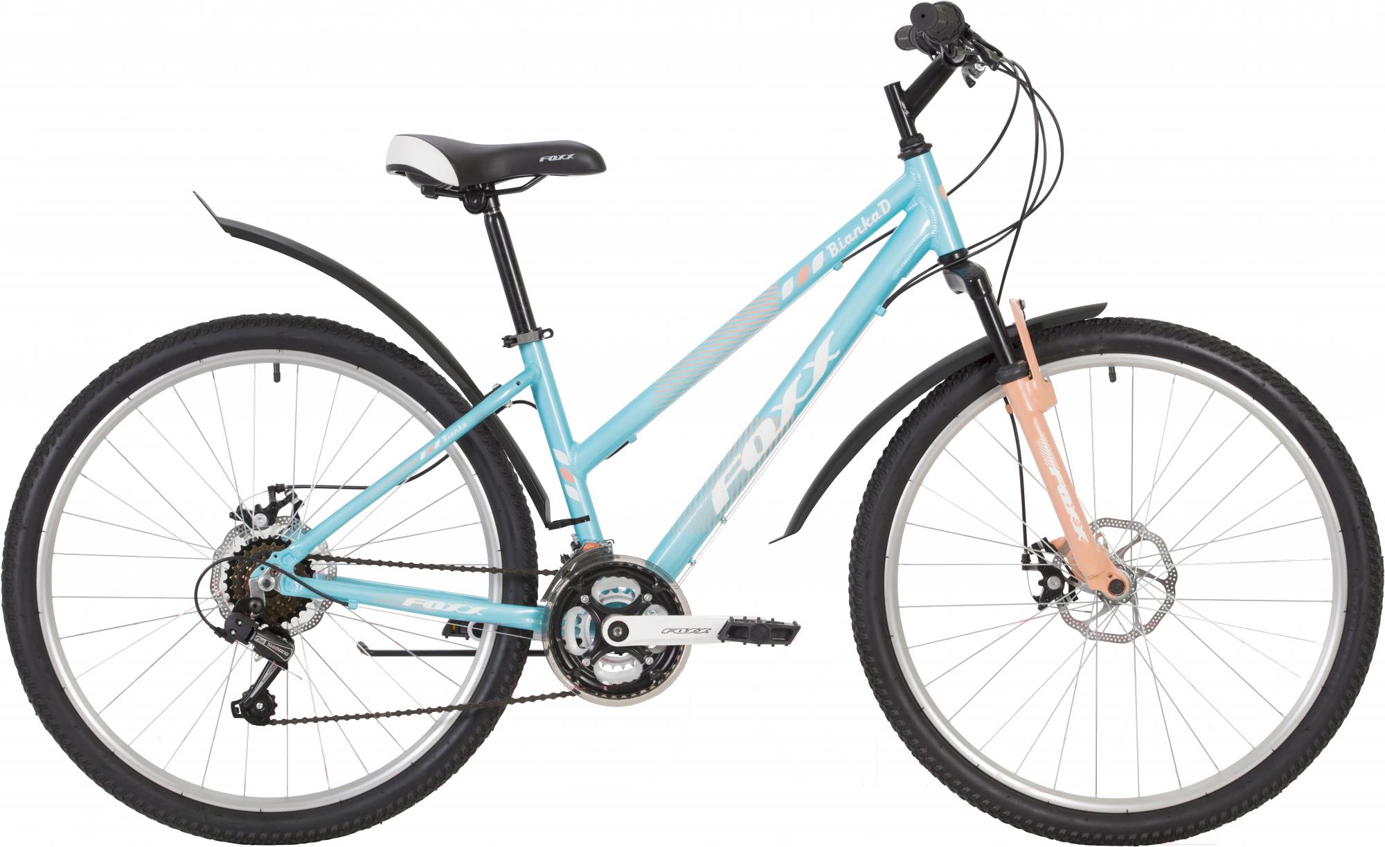 

Велосипед Foxx Bianka D 26'' рама 17 дюймов 2019 голубой [26AHD.BIANKD.17BL9], Bianka D