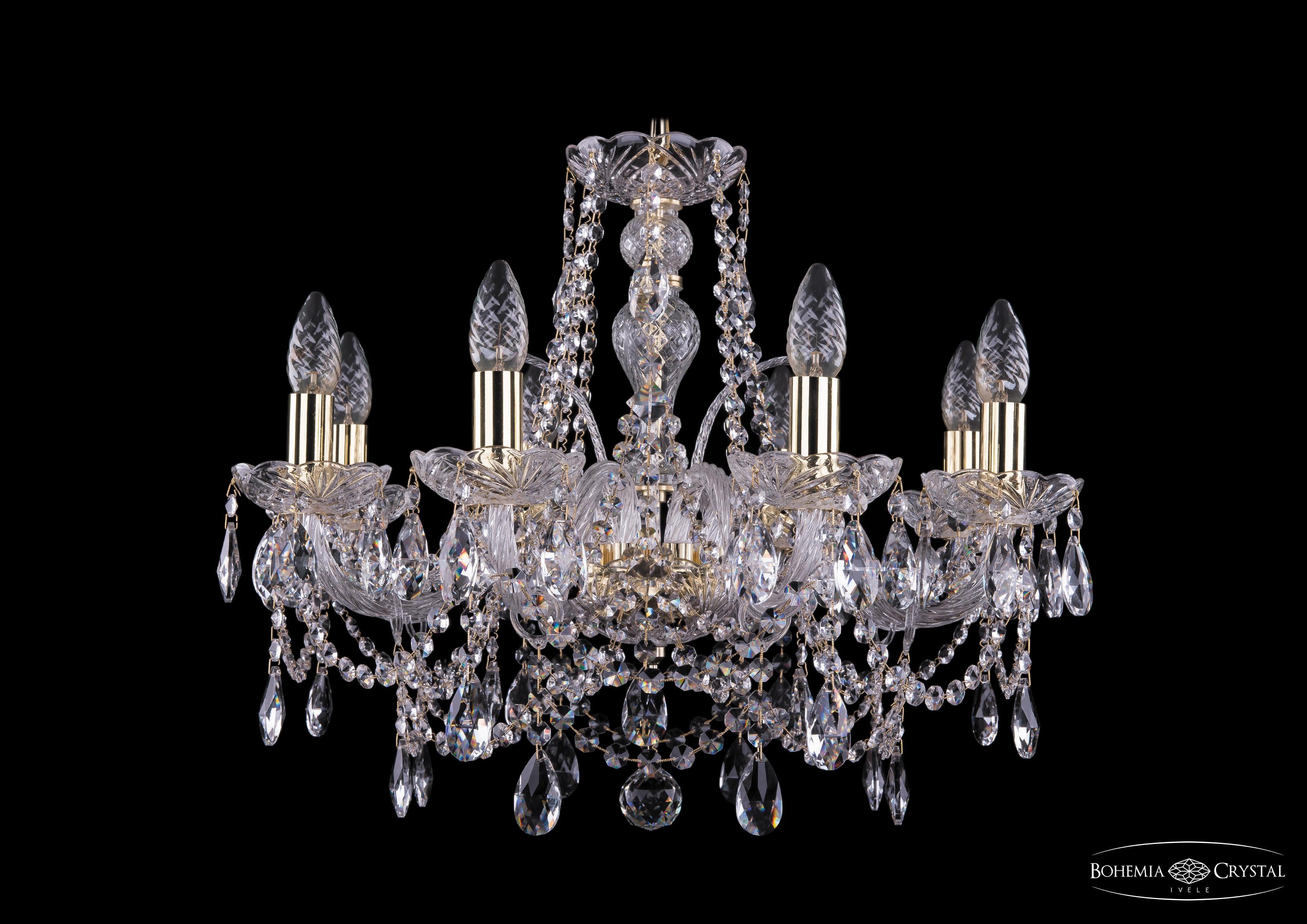

Подвесная люстра Bohemia Ivele Crystal 1411/8/195/G