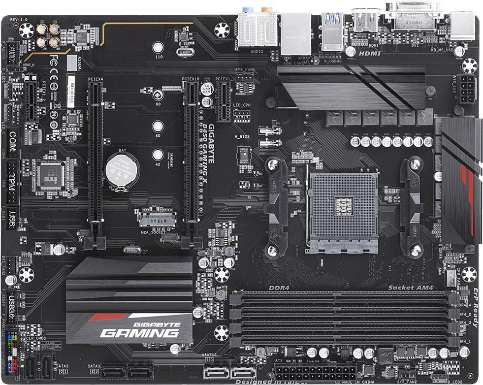 

Материнская плата Gigabyte B450 GAMING X, B450 GAMING X