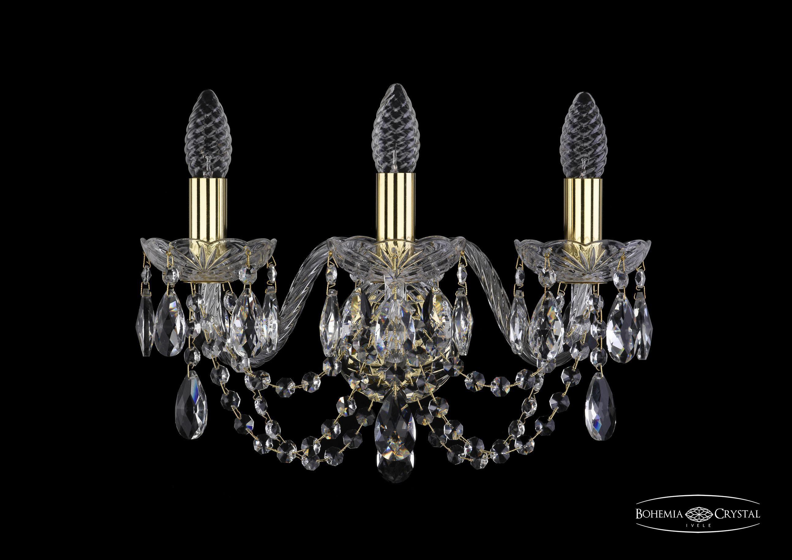 

Подвесная люстра Bohemia Ivele Crystal 1406B/3/160/G, Бра Bohemia Ivele Crystal 1406B/3/160/G