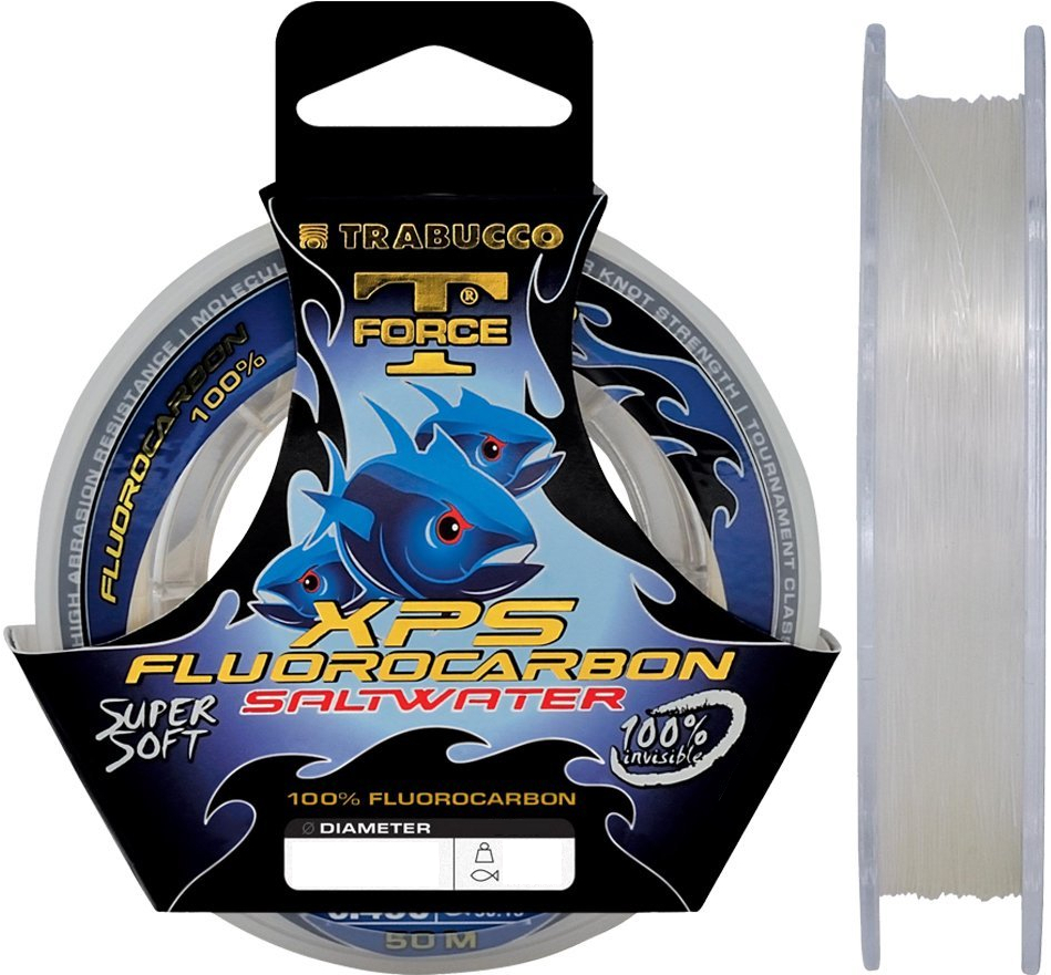 

Леска флюорокарбоновая Trabucco T-Force Fluorocarbon Saltwater 50м 0.50мм (053-38-50)