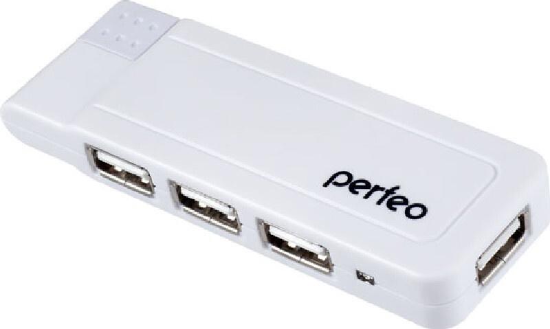 

USB-хаб Perfeo PF-VI-H021 белый, PF-VI-H021
