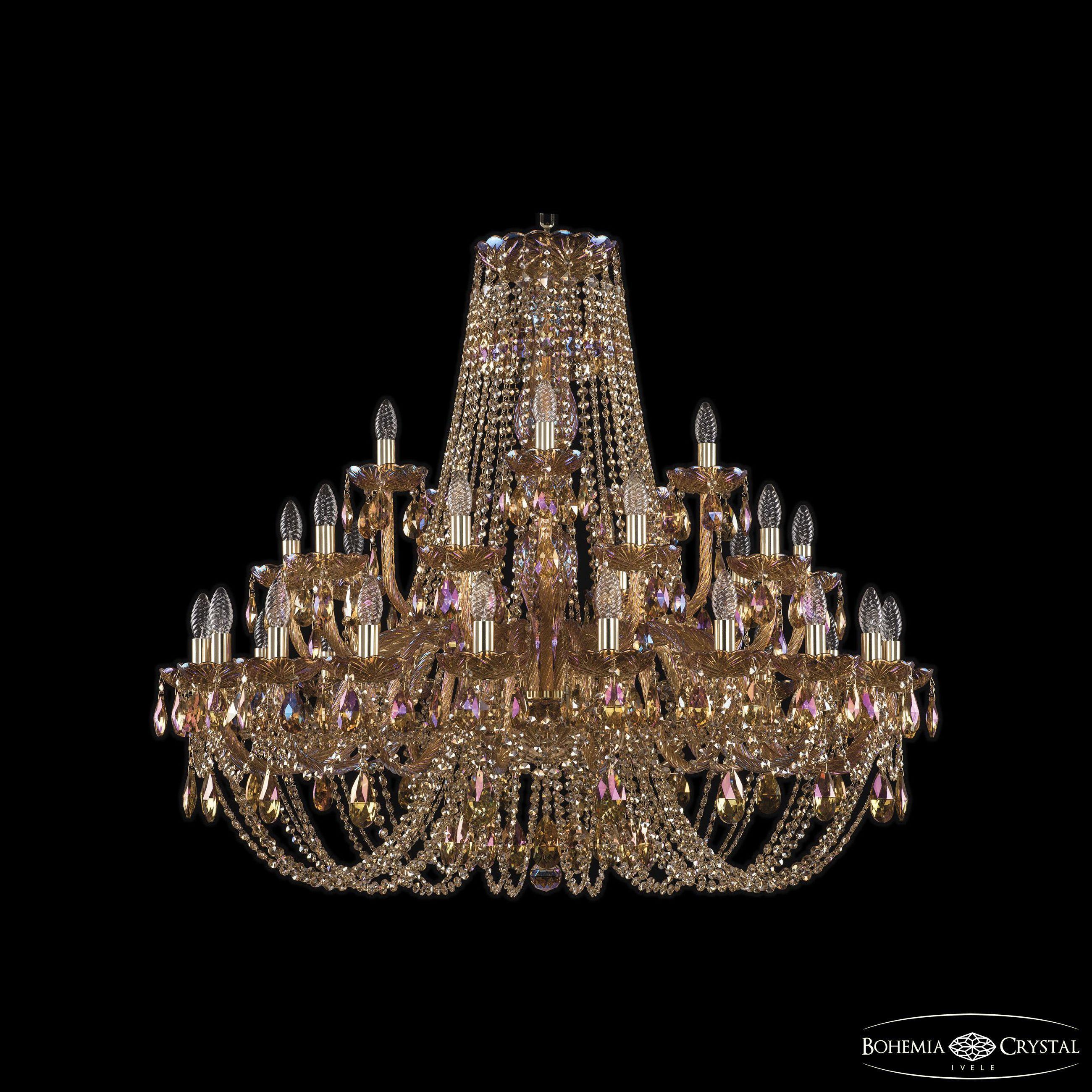 

Подвесная люстра Bohemia Ivele Crystal 1406/20+10+5/400 G M777