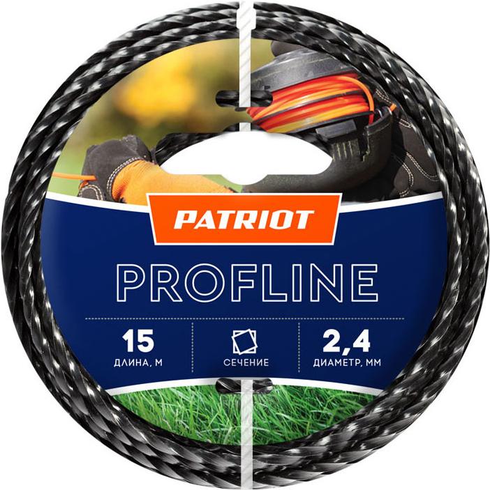 

Леска для триммера Patriot Profline 2.4 15 м скрученный квадрат [805402206], Profline 2.4 15 м скрученный квадрат