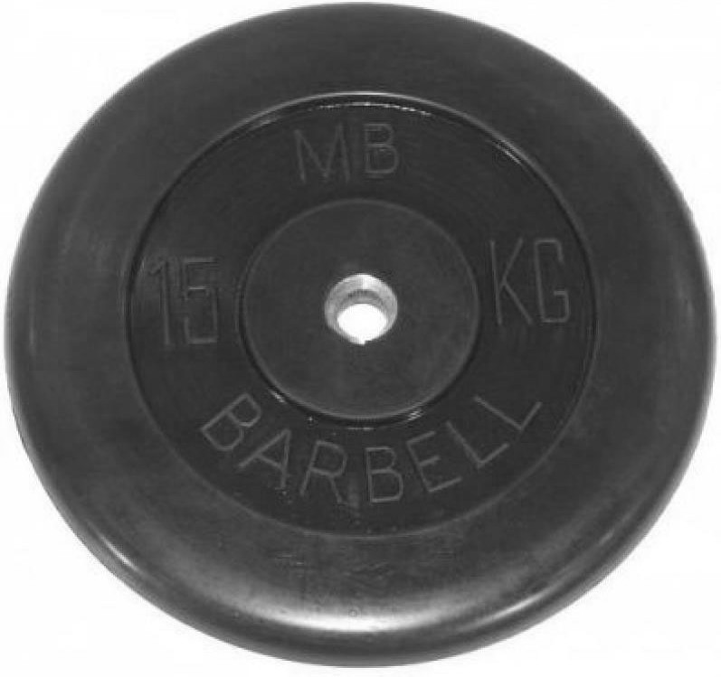 

Диск для штанги MB Barbell Олимпийский d51 мм 15 кг черный, Диск для штанги MB Barbell d51мм 15кг олимпийский черный