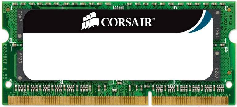 

Оперативная память Corsair Value Select 4GB DDR3 PC3-10600 (CMSO4GX3M1A1333C9), ОЗУ DDR3-1333 4GB PC-10600 Corsair CMSO4GX3M1A1333C9 (SODIMM)