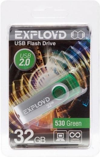 

Usb flash Exployd 530 32Gb зеленый, 530 32Gb